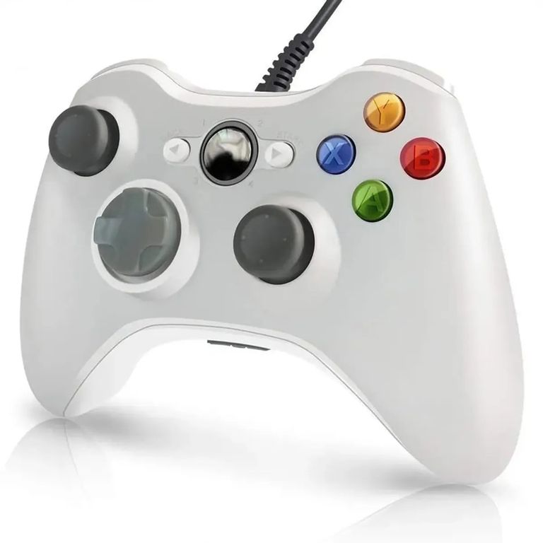 GENERICO Control Para Consola De Juego Joystick Compatible Xbox360 Pc Blanco