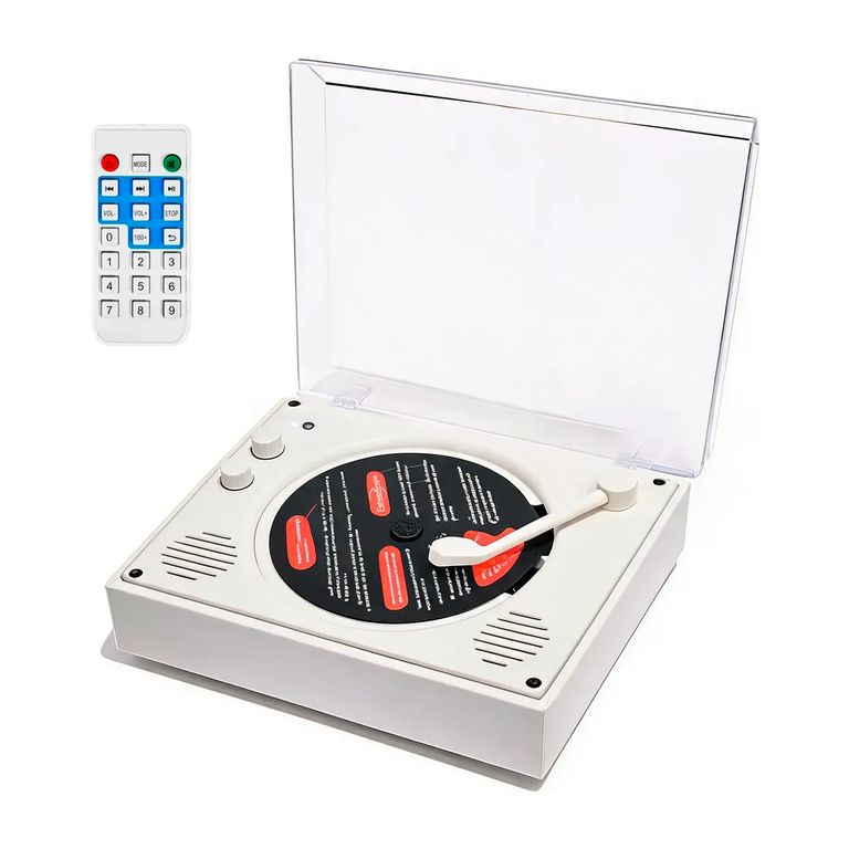ESHOPANGIE Reproductor De Disco Bluetooth Usb Portátil Retro