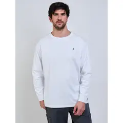 VOLCOM - Polera ML VLC Stone Blanco Hombre