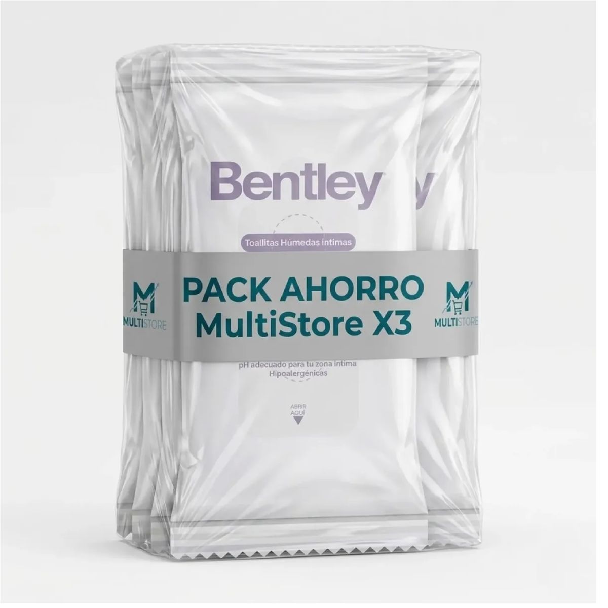 BENTLEY - Pack 3 Toallitas Humedas Intimas Bentley Wipes 60un Total