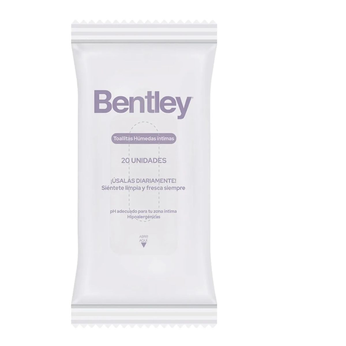 BENTLEY - Toallitas Humedas Intimas Bentley Wipes 20un Hipoalergenica