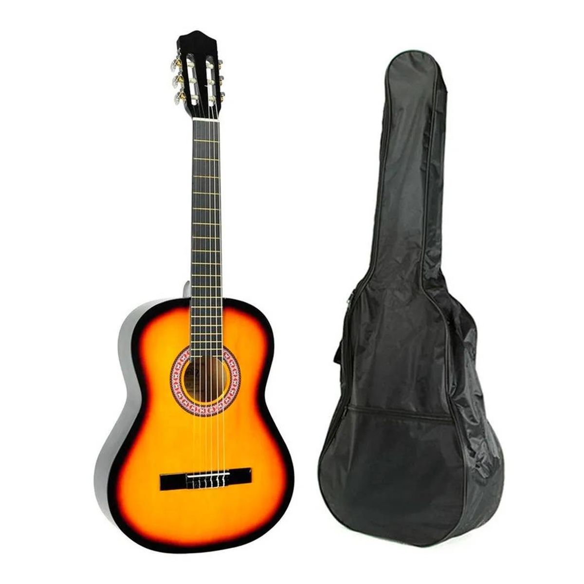 ALAGUEZ - Guitarra Clásica para Niños Alaguez Sunburst + Bolso