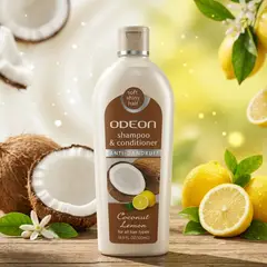 ODEON - Shampoo y Acondicionador Coco Limón 500 ml