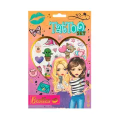 BESTIES - Set de Tatuajes Naranjo Infantil