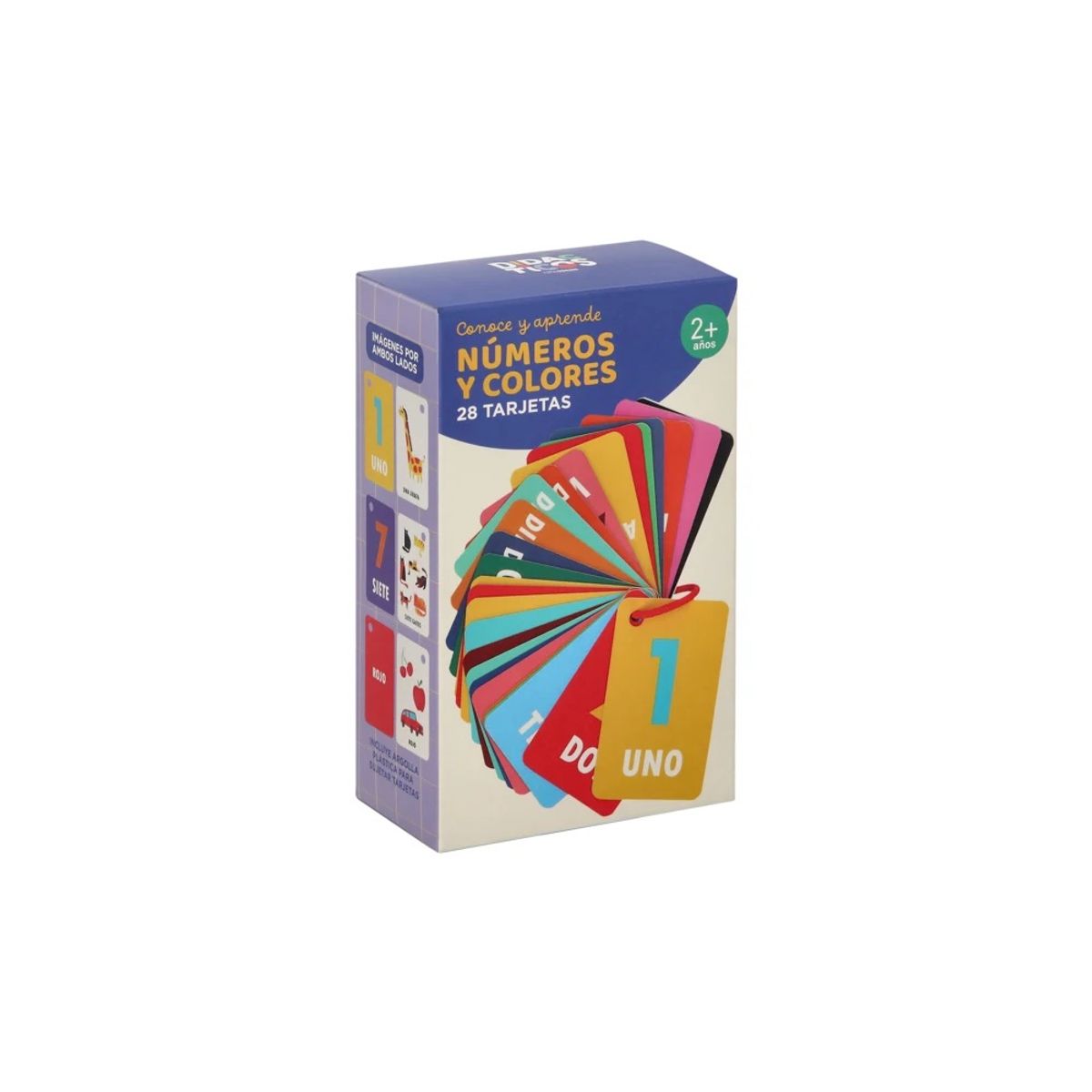 GENERICO - Tarjetas Con Números Y Colores Para Niños Educativo 28 Pcs