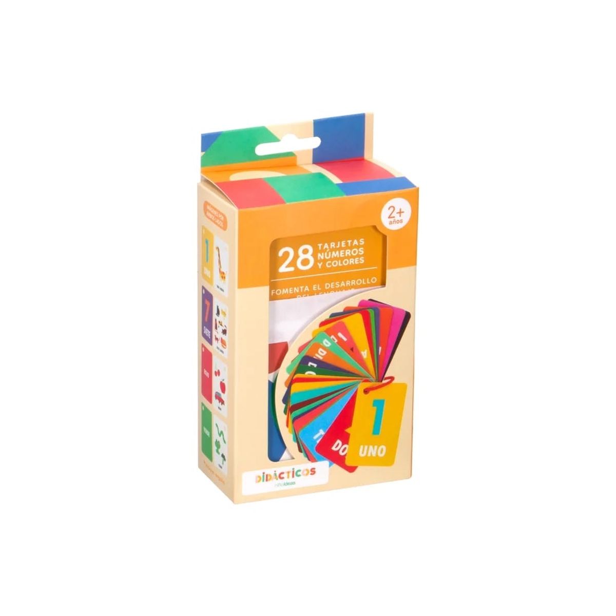 GENERICO - Tarjetas Con Números Y Colores Para Niños Educativo 28 Pcs