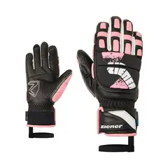 ZIENER - Guante Nieve Lonos-Z AS® PR Junior Black Pink Vainilla