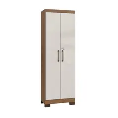 BE DESIGN - Alacena Armario Multiuso De 2 Puertas Con Llave Canela Arena
