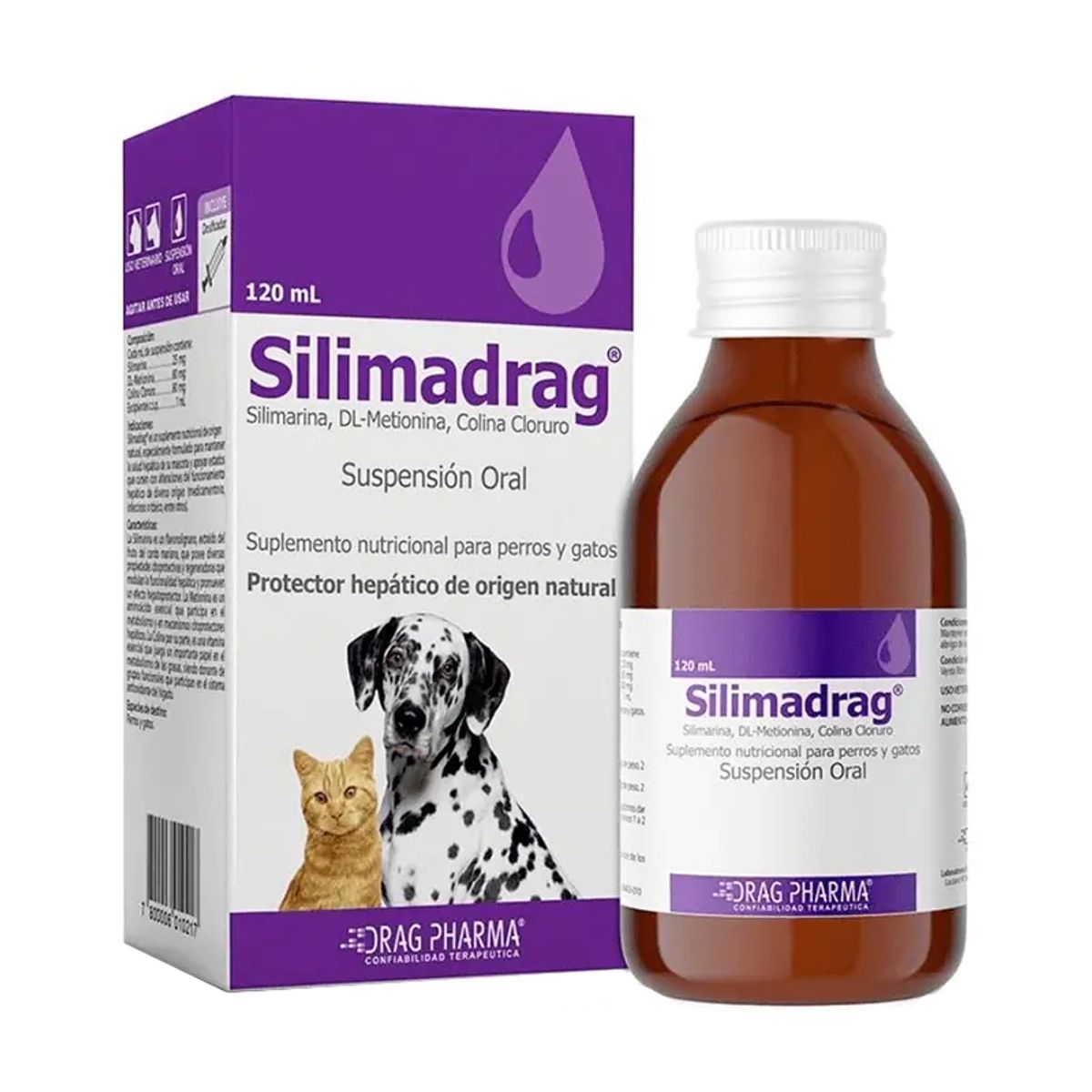 DRAG PHARMA - SILIMADRAG SUPLEMENTO NATURAL PERROS&GATOS 120ML