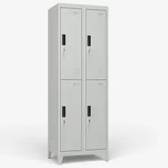 METANEK AMERICAN DESIGN - Casilleros Metálicos 2 Cuerpo y 4 Puertas - PLML-4-2