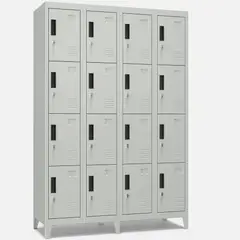 METANEK AMERICAN DESIGN - Casilleros Metálicos 4 Cuerpos y 16 Puertas - PLML-16-4