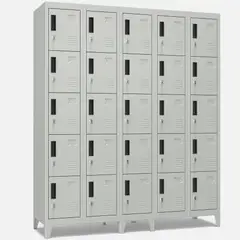 METANEK AMERICAN DESIGN - Casilleros Metálicos 5 Cuerpos y 25 Puertas - PLML-25-5