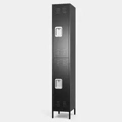 METANEK AMERICAN DESIGN - Casillero locker metálico black 1 cuerpo 2 puertas - SA-SLLF21