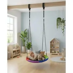GENERICO - Columpio Nido Rainbow para Niños Diversión Segura y Versátil