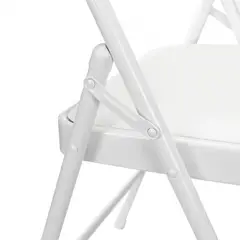 TODODESCUENTO - Pack 6 Sillas Plegables Acolchadas Blancas