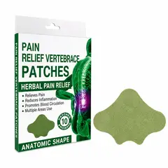 GENERICO - Parches Herbales para Alivio del Dolor Lumbar y Muscular x 10 Unidades