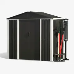 METANEK AMERICAN DESIGN - Bodega Exterior doble techo 180x120 2.16 M2 - Black DS-02