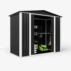 METANEK AMERICAN DESIGN - Bodega Exterior doble techo 240x180 4.32 M2 - Black DS-03