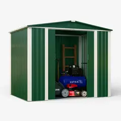 METANEK AMERICAN DESIGN - Bodega Exterior doble techo 240x180 4.32 M2 - Green DS-03