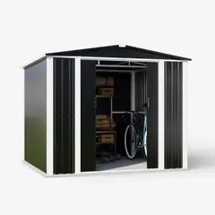 METANEK AMERICAN DESIGN - Bodega Exterior doble techo 240x240 5.76 M2 - Black DS-05