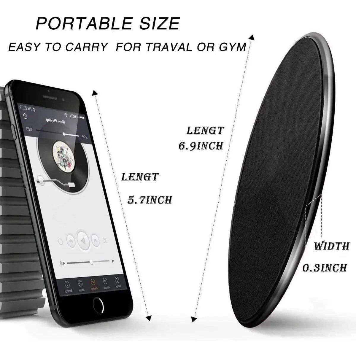 GENERICO - Par De Discos Deslizantes Fitness Cardio Yoga Terapia Dance BELUG