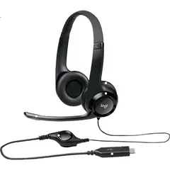 LOGITECH - Audífonos USB-C H390 con Micrófono para PC y Laptop, Uso Oficina
