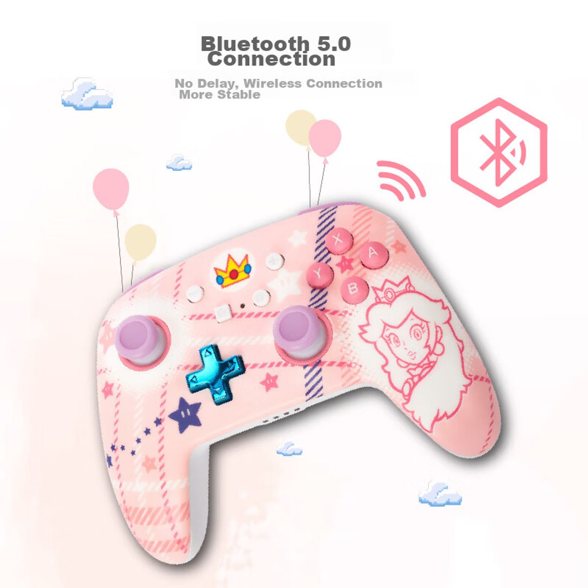 POWER A - Control Nintendo Switch PowerA Inalámbrico Bluetooth Mario Donkey Kong Peach