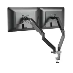 GENERICO - Soporte Doble de Escritorio para Monitores 17-32 Inclinable y Giratorio