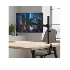GENERICO - Soporte Monitor Vertical De Escritorio Base Brazo Negro