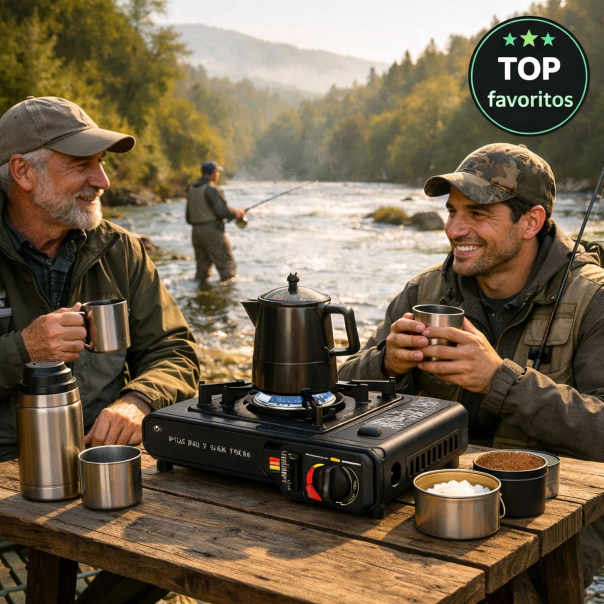 MOVI - Cocinilla Portátil a Gas con Estuche  Encendido Cerámico  Camping y Emergencias