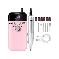 GENERICO - Pulidor De Uñas Profesional Portátil Con Pantalla Digital Labg
