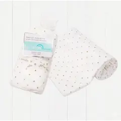 BAMBINO - Frazada Ultra Suave Doble Capa Estrellitas Ultrasuave Blanco