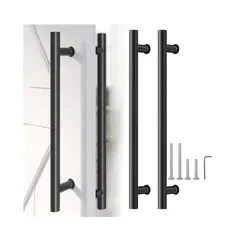 GENERICO - Manillon Doble Acero Inoxid 100cm Para Puerta Madera Cristal