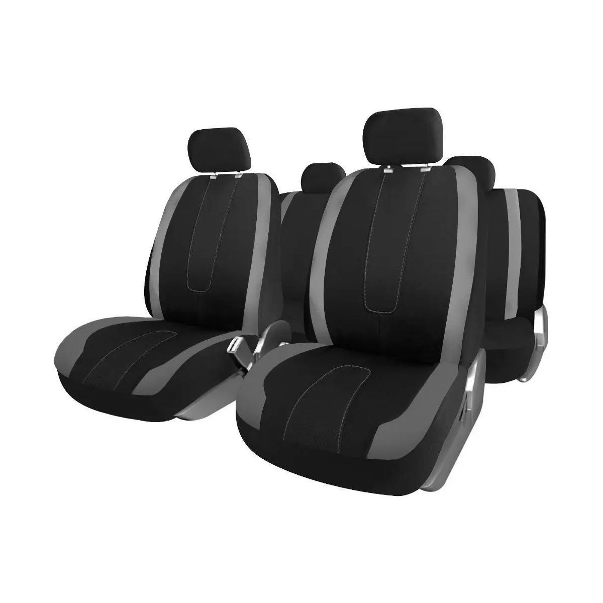 GENERICO - X11 Fundas Cubreasiento Universal Negro Labg