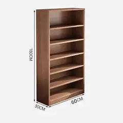 GENERICO - Estante Librería Repisas De 6 Niveles Marrón 6030180cm