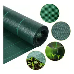 GENERICO - Malla Antimaleza 1x100mts Jardin Geotextil Rollo +130clavos