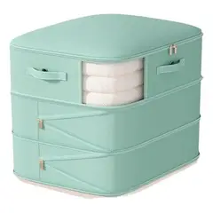 GENERICO - Caja Almacenamiento Para Colcha Ropa 132l Verde 544260cm