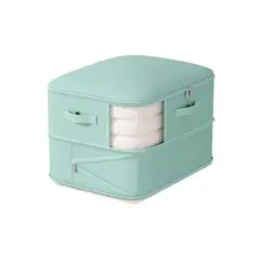GENERICO - Caja Almacenamiento Para Colcha Ropa 66l Verde 544230cm