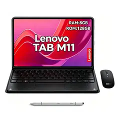 LENOVO - Tablet M11 K10 8GB+128GB WiFi y y Ratón inalámbrico Bluetooth &Teclado & Lápiz óptico -Negro