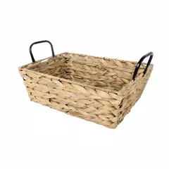 NEWTREE - Cesta De Mimbre Con Asas, 26x16x9 Cm