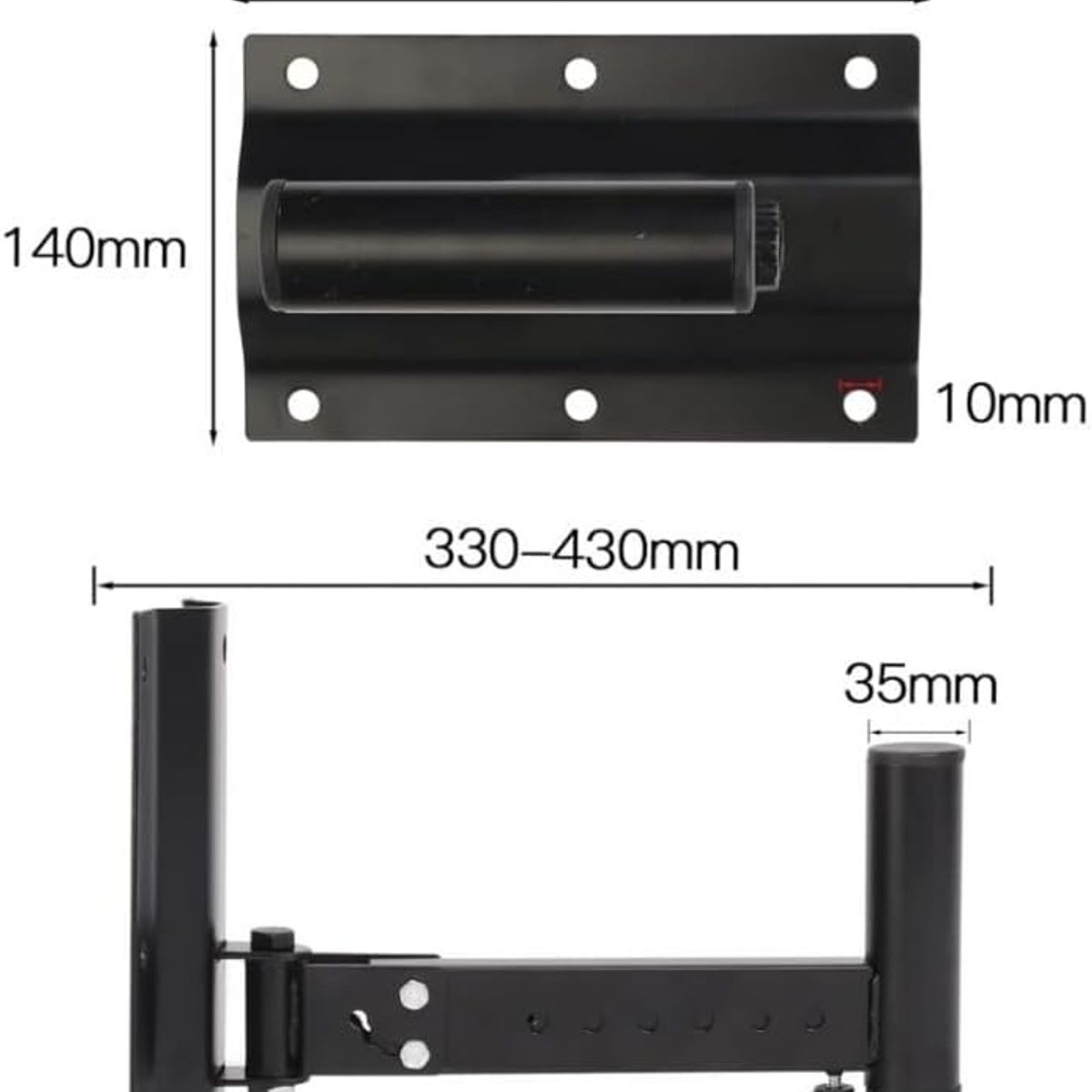 KUANGYE - Soporte De Bafle Bocina Pared, Base Pedestal Stand 50kg 2pcs