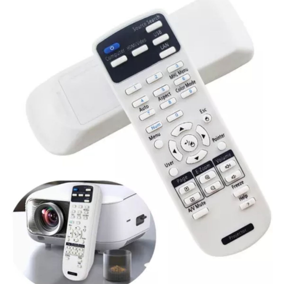 GENERICO - Remoto Control 1599176 De Proyector Epson Todos Los Modelos