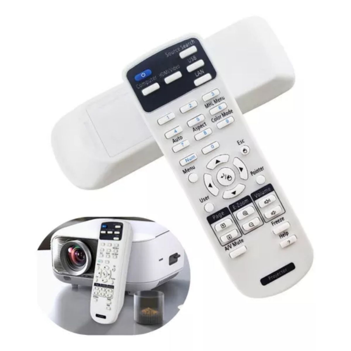 GENERICO - Remoto Control 1599176 De Proyector Epson Todos Los Modelos