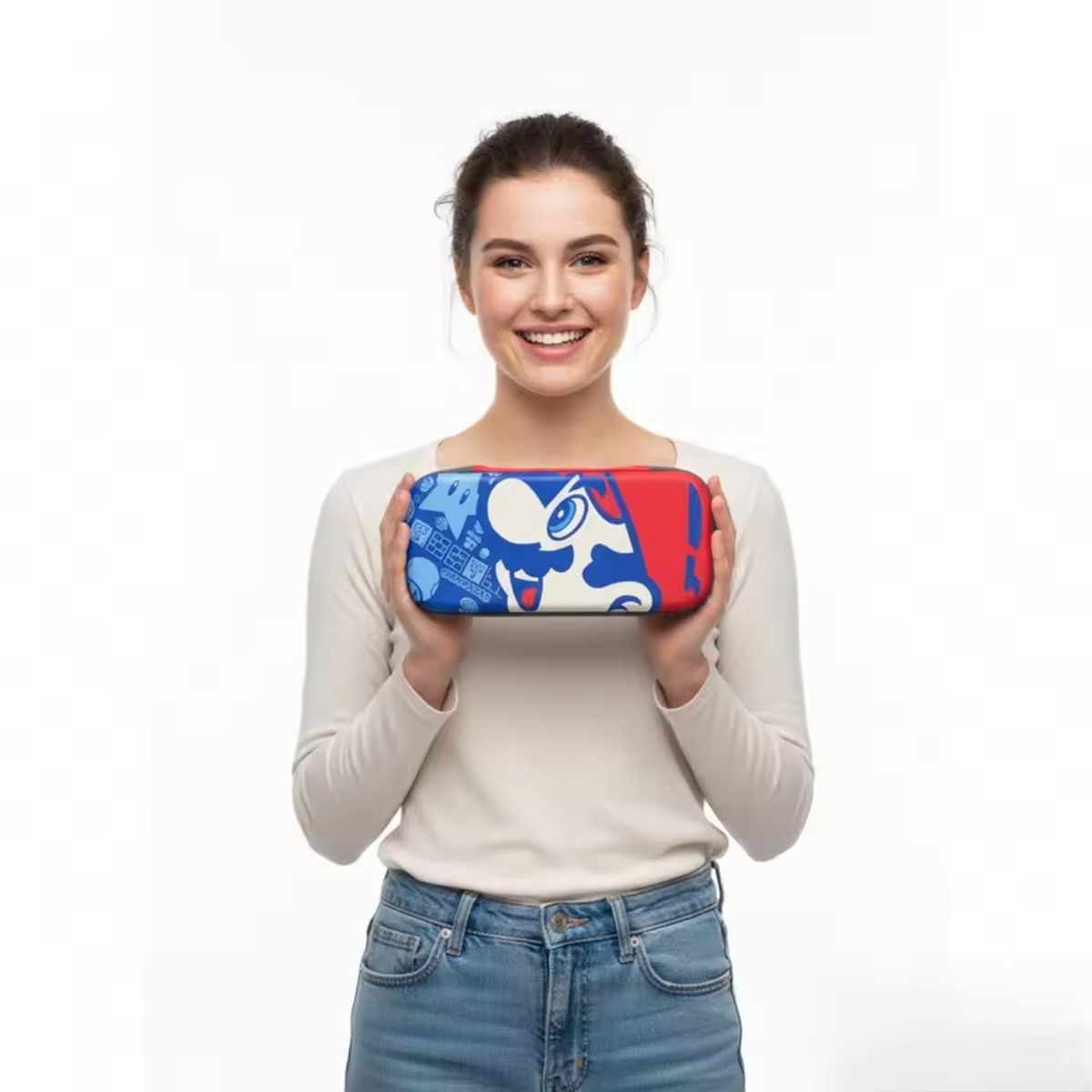 CORRERREY - Nintnedo Switch 2 paquete de almacenamiento multifuncional portátil Mario