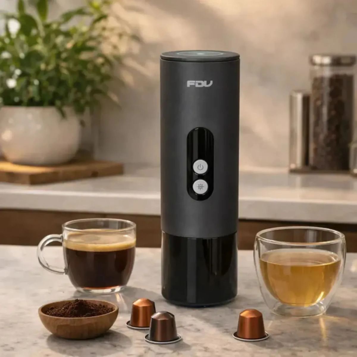 FDV - Cafetera Portable 3 en 1 Kenia