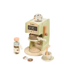 BABYLUNA - Juguete Cafetera Con Accesorios Para Niños En Madera