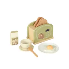 BABYLUNA - Juguete Tostator Con Utensilios Para Niños En Madera
