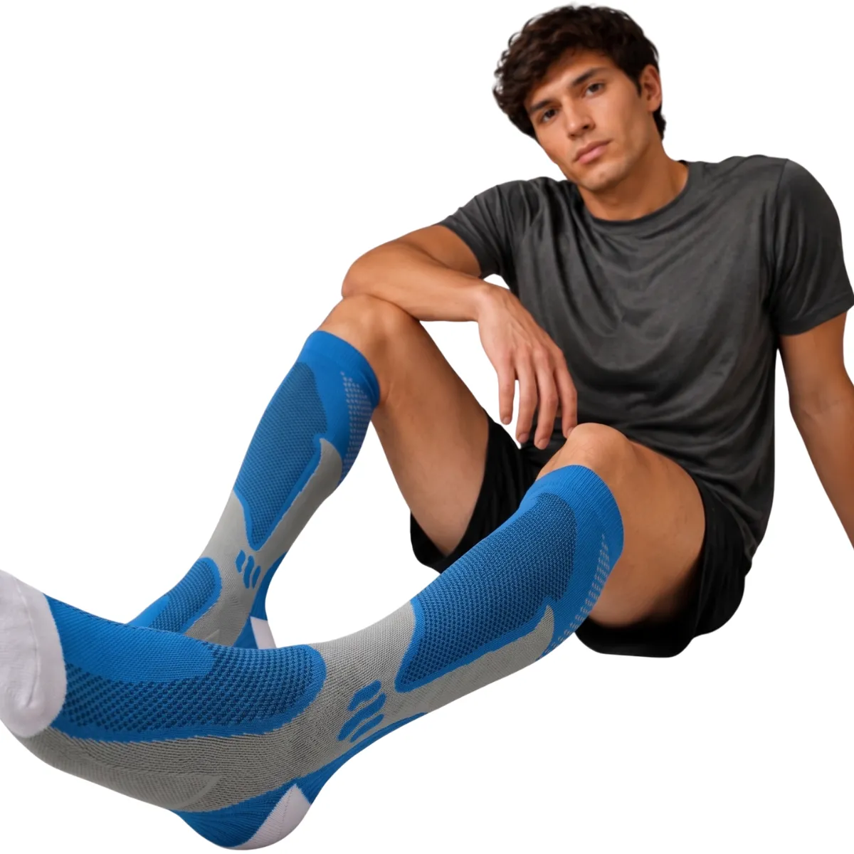 LOOK SHOP - Pack 2 Pares Medias Compresión Larga. Calceta Varices. Color 730