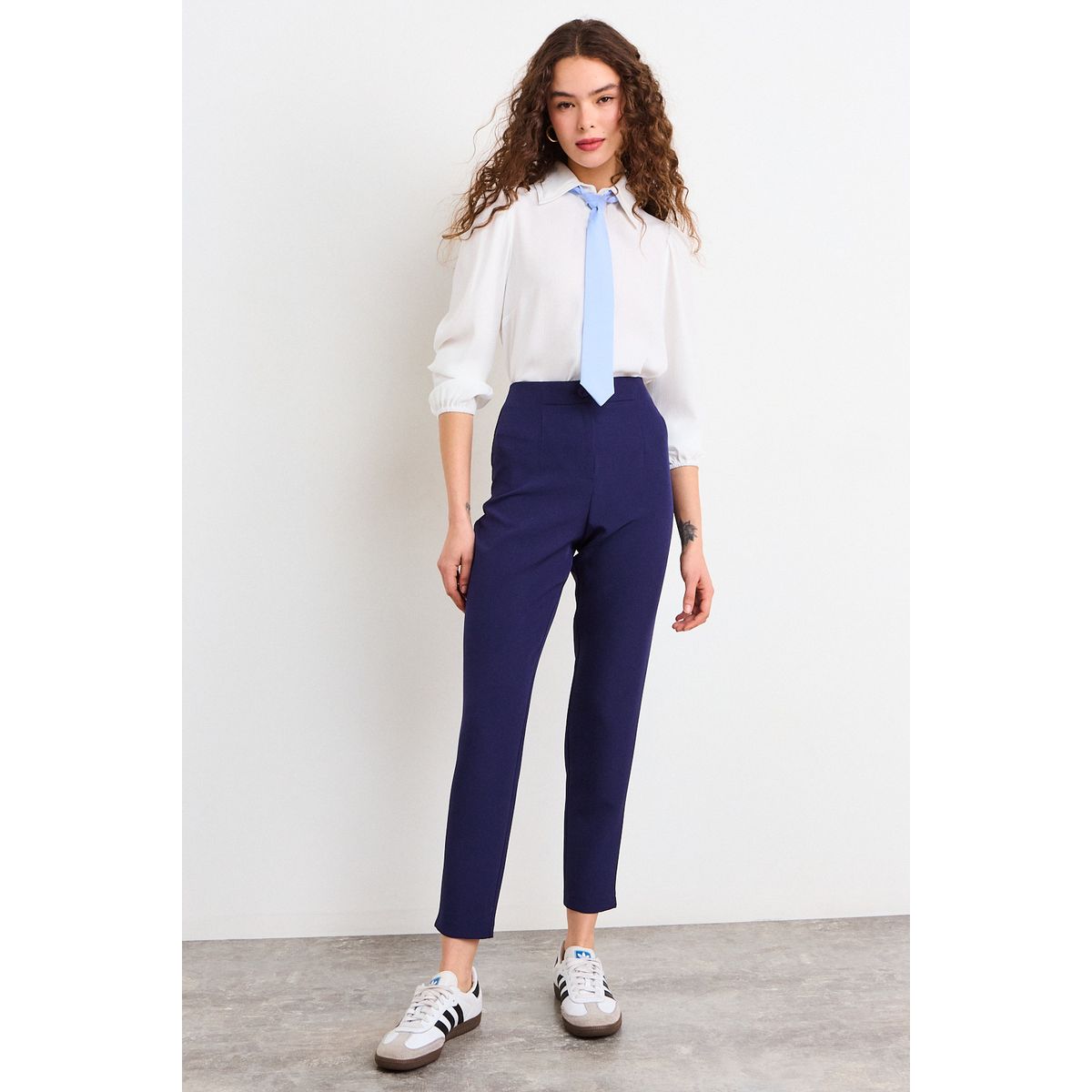 IO - Pantalon Liso Mujer Azul Io