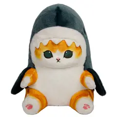 VATYERTY - Muñeco de tiburón y gato de 13 cm